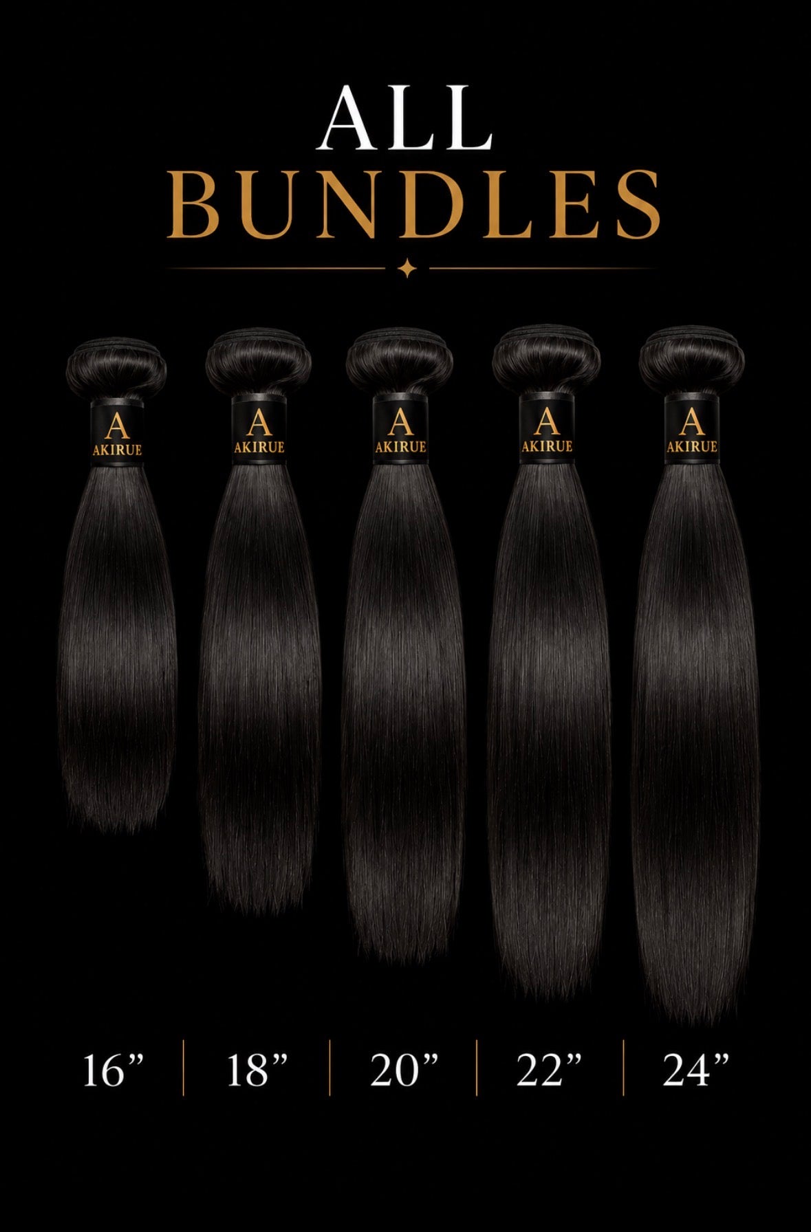 Straight or Body Wave Raw Hair Bundles